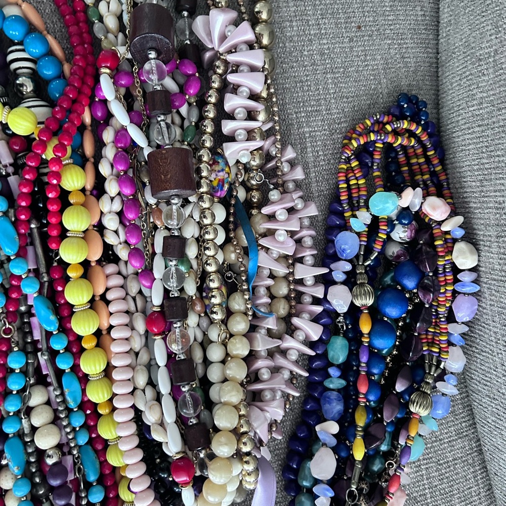 Multi-Color Beaded Necklace Collection – Assorted Women’s Fashion Jewelry